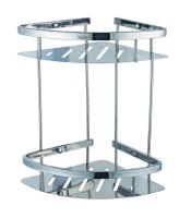 Полка д/ванной двухъярусная угловая POTATO P380-2